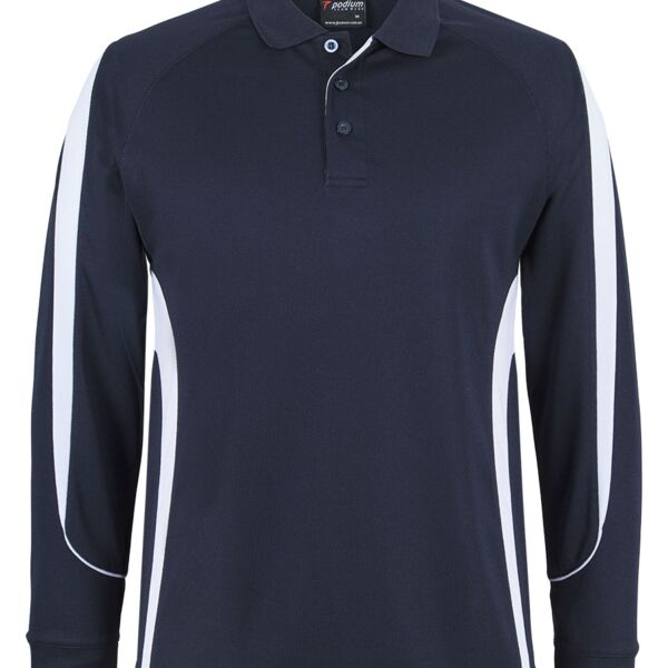 JB's wear 7BELL Men's Podium L/S Bell Polo 7BELL Podium L/S Bell 7BELL Men's Podium L/S Bell Polo Thumbnail