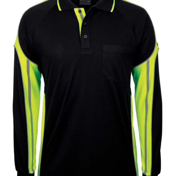 JB's wear 6SPPL Men's JB's L/S Street Panel Polo 6SPPL L/S Street Panel 6SPPL Men's JB's L/S Street Panel Polo Thumbnail